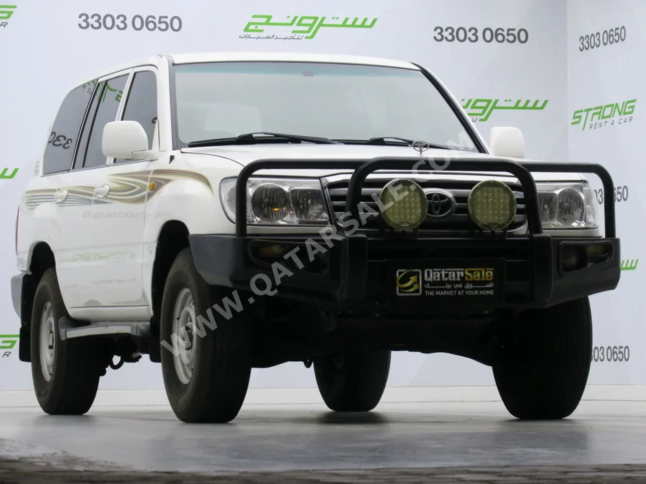 تويوتا  لاند كروزر  جي اكس  2006  عادي  454,000 كم  6 سلندر  دفع رباعي  اس يو في  أبيض