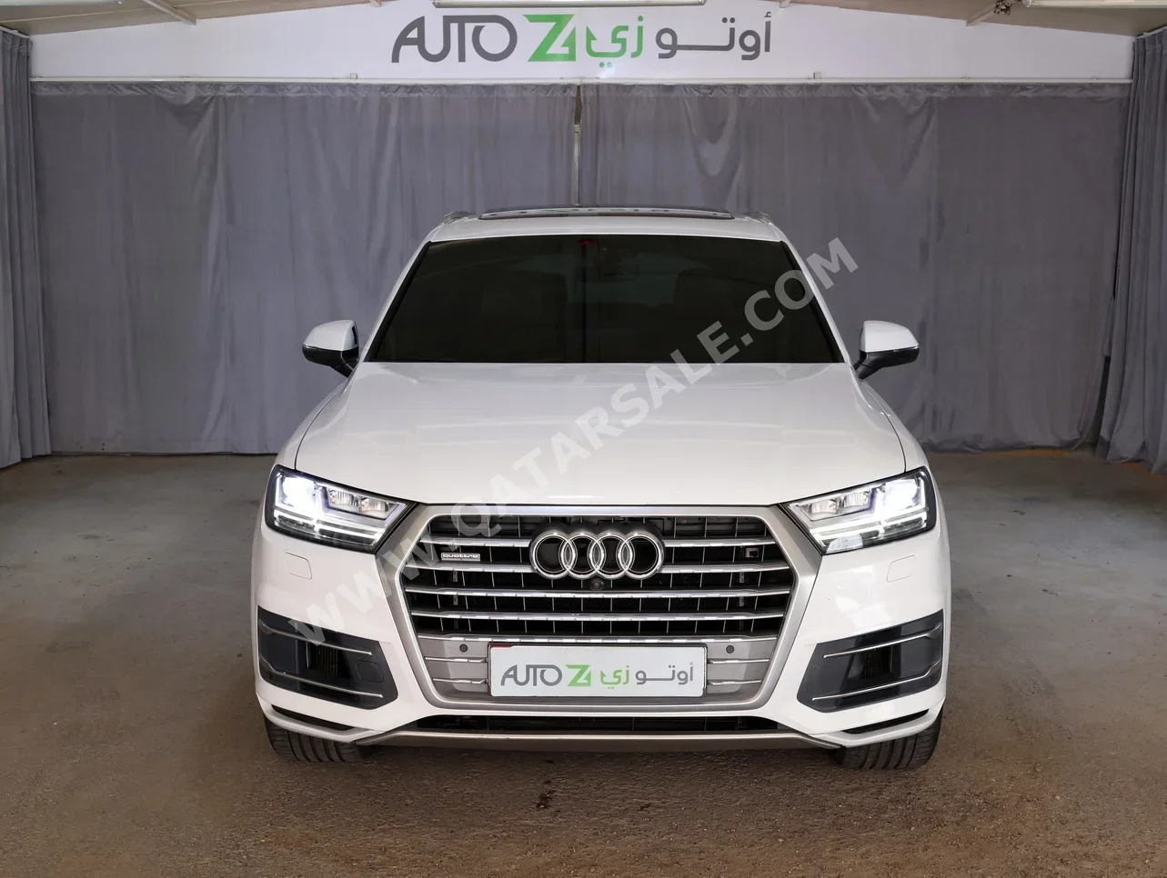 Audi  Q7  45 TFSI Quattro  2018  Automatic  81,600 Km  6 Cylinder  All Wheel Drive (AWD)  SUV  White