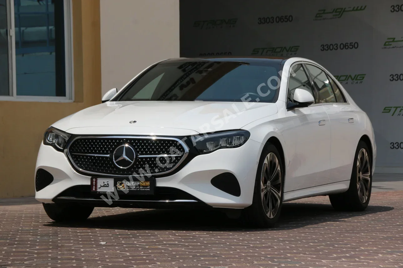 Mercedes-Benz  E-Class  200  2024  Automatic  9,800 Km  4 Cylinder  Rear Wheel Drive (RWD)  Sedan  White  With Warranty