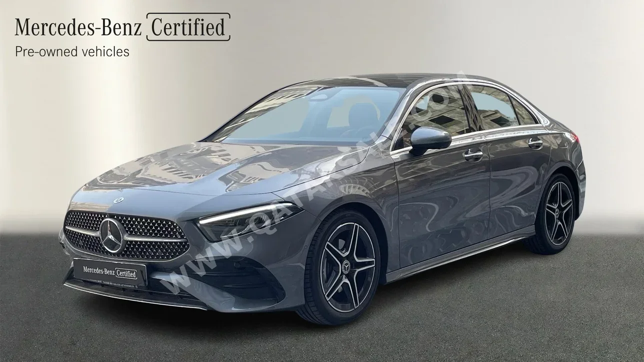 Mercedes-Benz  A-Class  200  2025  Automatic  3,000 Km  4 Cylinder  Front Wheel Drive (FWD)  Sedan  Gray  With Warranty