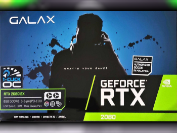 Nvidia  Geforce  RTX 2080  / Not Available DVI Port  / 1 HDMI Port  GDDR6 /  8 GB