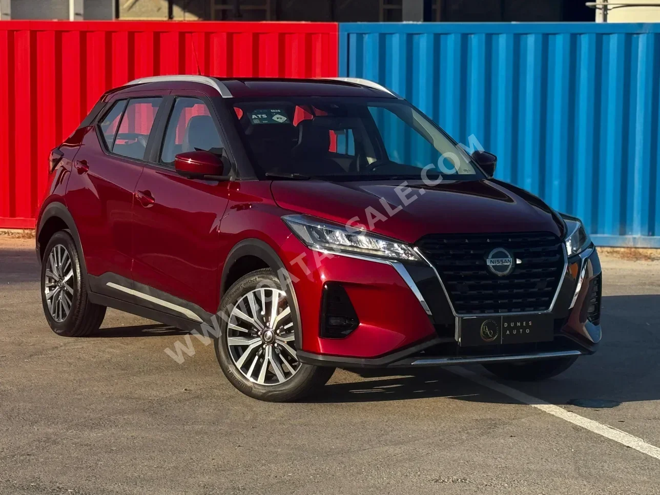 Nissan  Kicks  2022  Automatic  55,000 Km  4 Cylinder  Front Wheel Drive (FWD)  SUV  Red  With Warranty