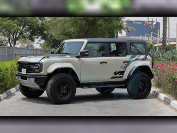 Ford  Bronco  Raptor  2025  Automatic  15 Km  6 Cylinder  Four Wheel Drive (4WD)  SUV  White Sand  With Warranty