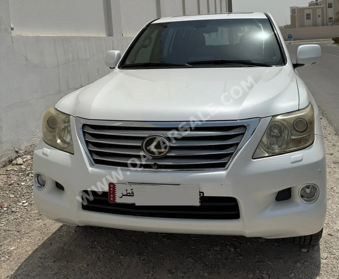 لكزس  ال اكس  570  2009  اوتوماتيك  166,000 كم  8 سلندر  دفع رباعي  اس يو في  أبيض لؤلؤي