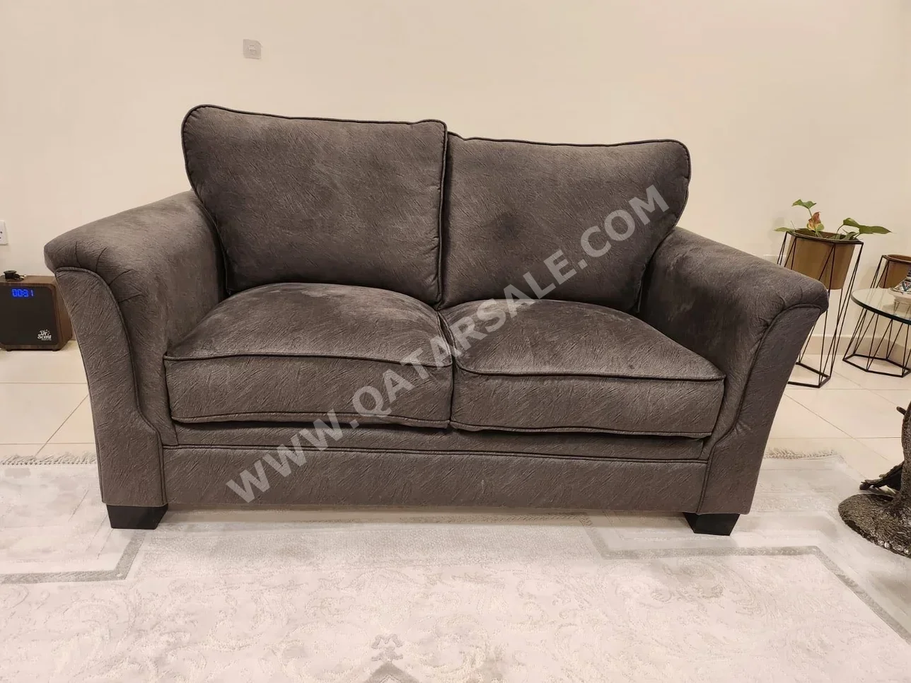 Sofas, Couches & Chairs 3-Seat Sofa & One Armchair  - Fabric  - Gray