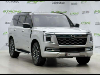 Nissan  Patrol  Platinum turbo  2025  Automatic  6,000 Km  6 Cylinder  Four Wheel Drive (4WD)  SUV  Silver  With Warranty