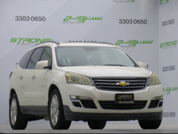 Chevrolet  Traverse  LT  2014  Automatic  126,000 Km  6 Cylinder  Front Wheel Drive (FWD)  SUV  Pearl
