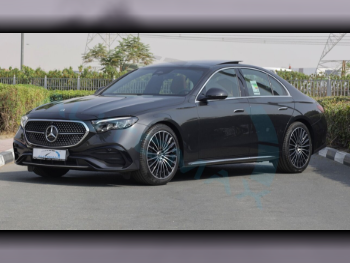 Mercedes-Benz  E-Class  200 AMG  2025  Automatic  19 Km  4 Cylinder  Rear Wheel Drive (RWD)  Sedan  Gray  With Warranty