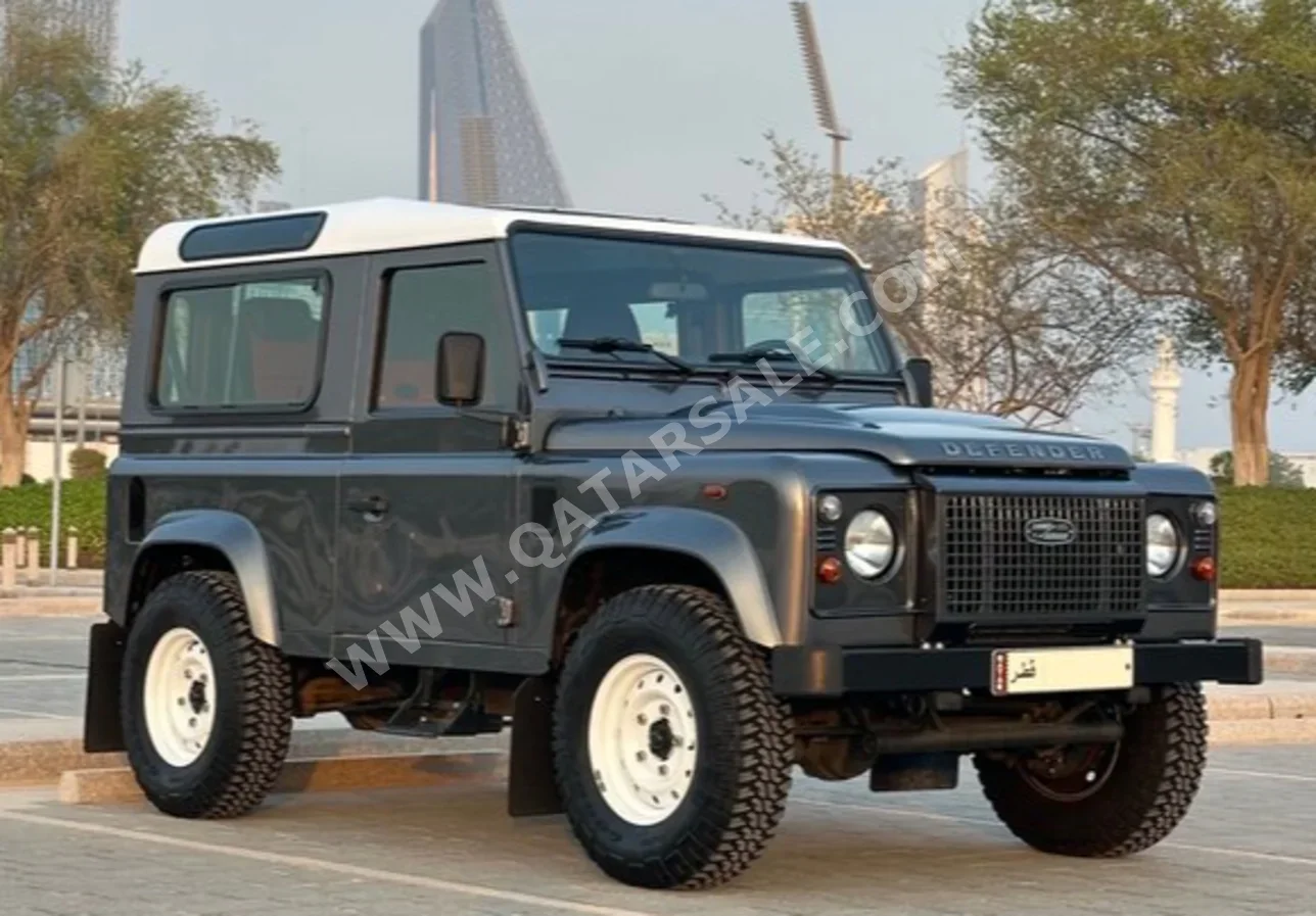 لاند روفر  ديفيندر  90  2015  عادي  15,000 كم  4 سلندر  دفع رباعي  اس يو في  رمادي