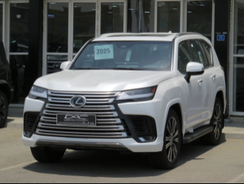 Lexus  LX  600 Luxury  2025  Automatic  300 Km  6 Cylinder  Four Wheel Drive (4WD)  SUV  White  With Warranty