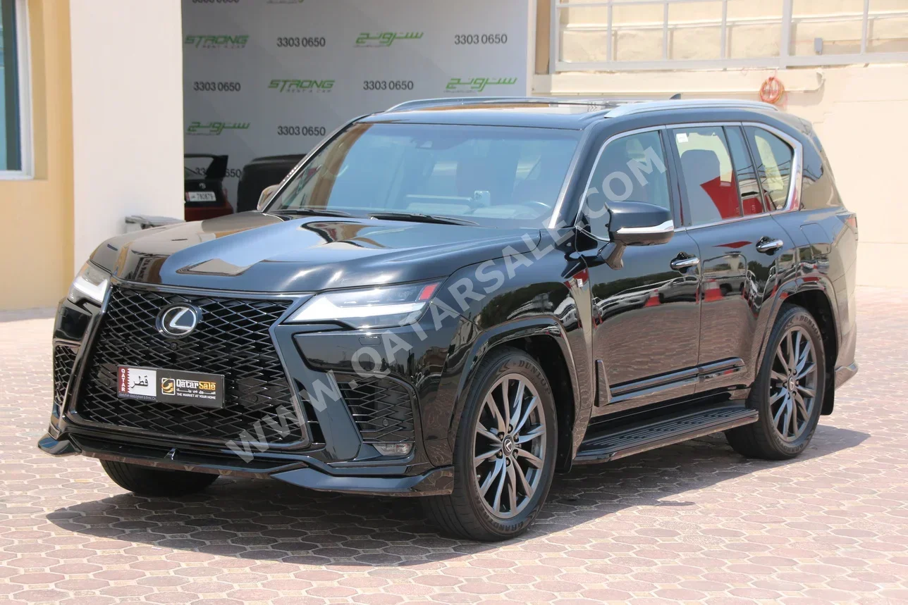 Lexus  LX  600 F Sport  2023  Automatic  65,000 Km  6 Cylinder  Four Wheel Drive (4WD)  SUV  Black  With Warranty