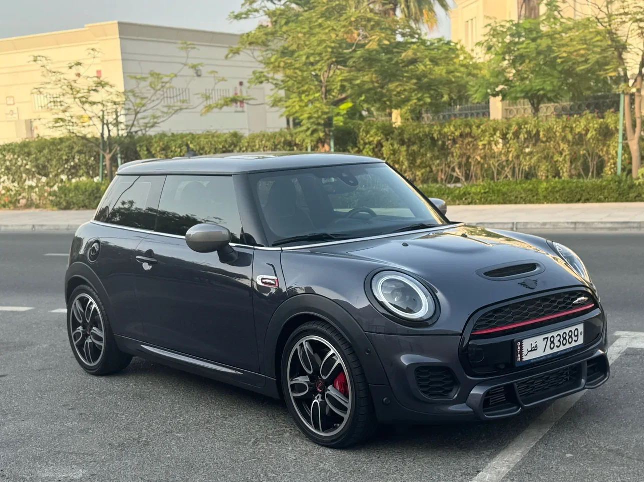 Mini  Cooper  JCW  2021  Automatic  53,000 Km  4 Cylinder  Front Wheel Drive (FWD)  Hatchback  Gray  With Warranty