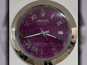 Wall Clock  Multi-Coloured  Switzerland  Round  Rolex Wall Clock  3 kg /  Quartz Movement