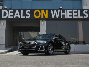 Audi  A8  L 55TFSI Quattro  2024  Automatic  20,000 Km  6 Cylinder  All Wheel Drive (AWD)  Sedan  Black  With Warranty