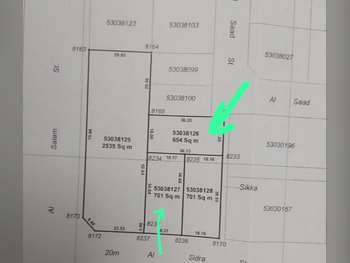 Lands For Sale in Al Rayyan - Muaither -Area Size 701 Square Meter