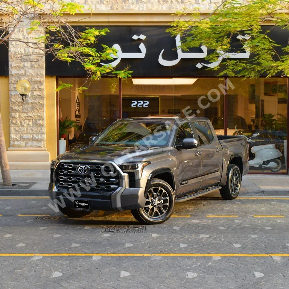 Toyota  Tundra  Platinum  2024  Automatic  8,320 Km  6 Cylinder  Four Wheel Drive (4WD)  Pick Up  Gray  With Warranty