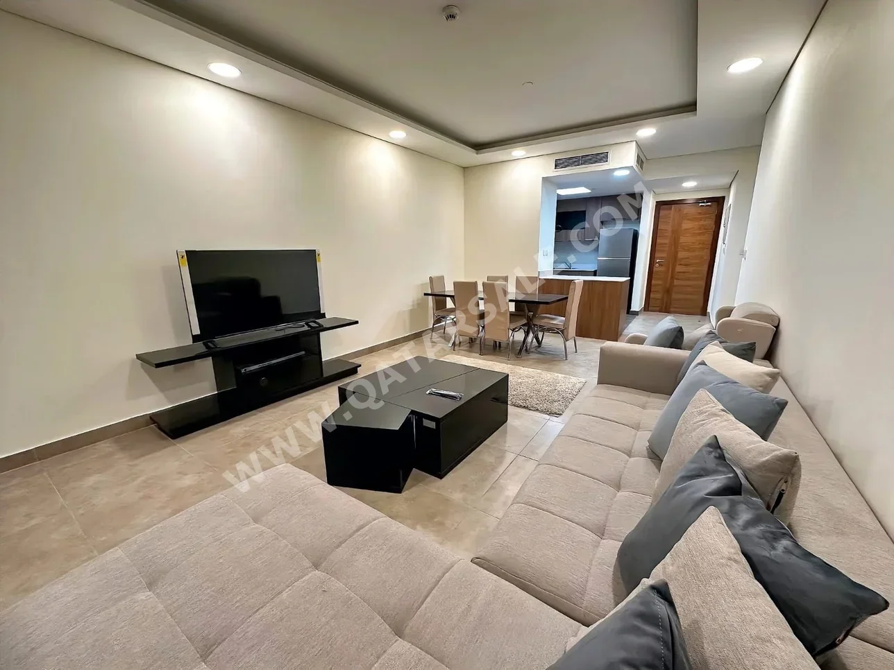 2 غرف نوم  شقة فندق  للايجار  في لوسيل -  الإركية  مفروشة بالكامل