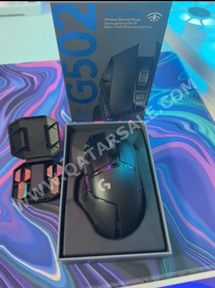 Computer Mouse Logitech  g503  Black  2020  Blue Backlit  Mouse Only /  Wireless