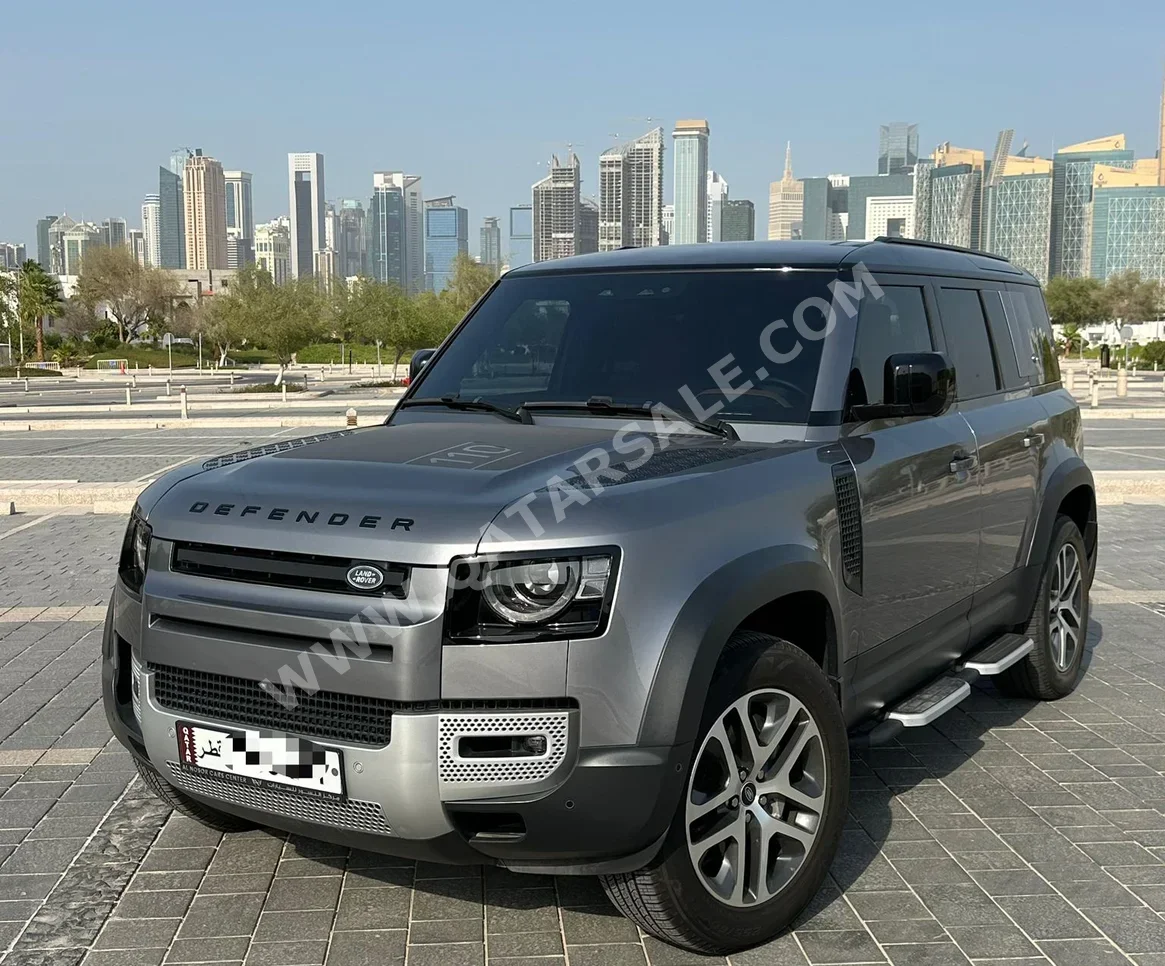 لاند روفر  ديفيندر  110 اتش اس اي  2023  اوتوماتيك  55,000 كم  6 سلندر  دفع رباعي  اس يو في  رمادي  تحت الضمان