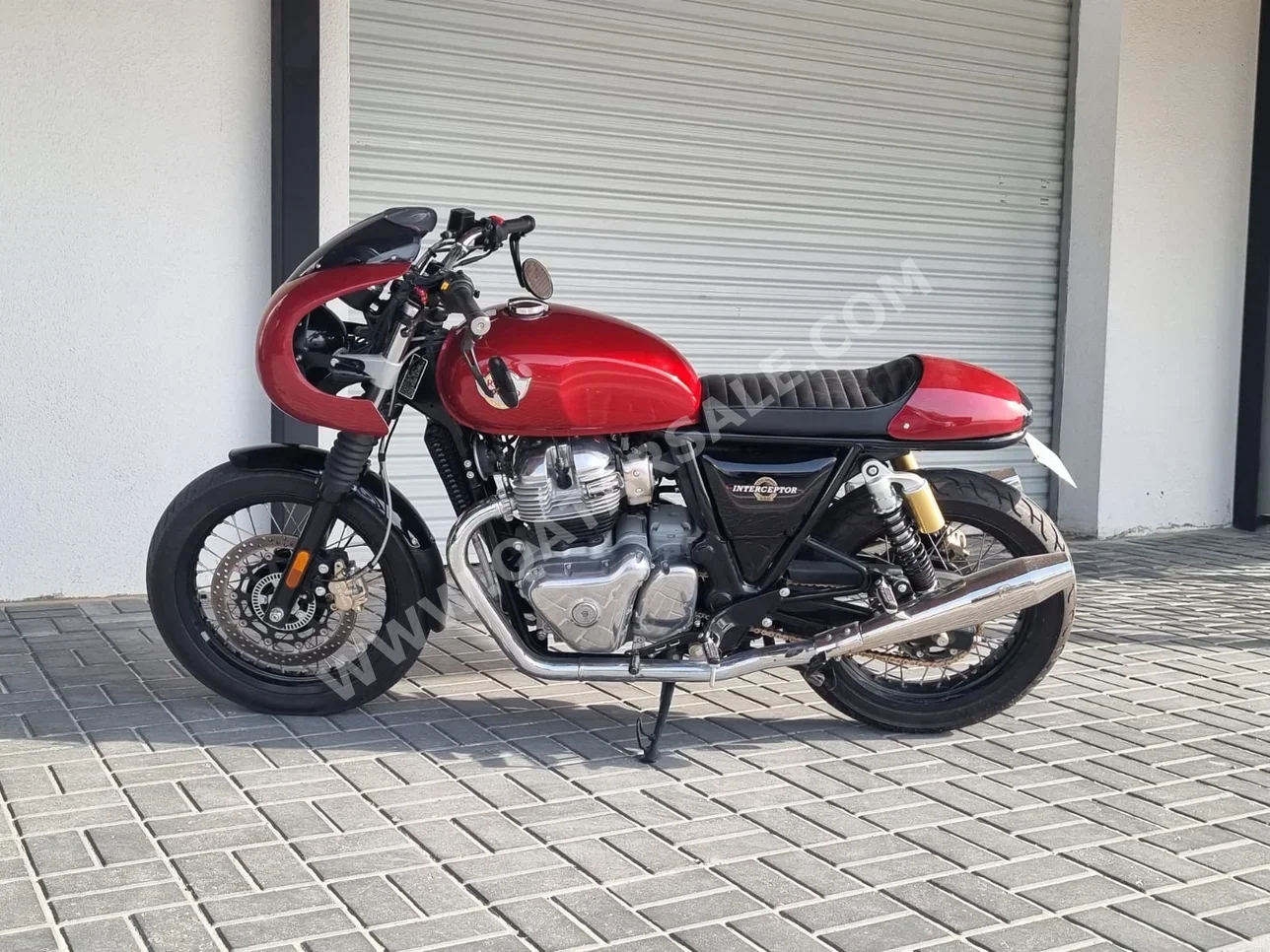 Royal Enfield Interceptor - 2024 - Color Red & Black For Sale in Qatar