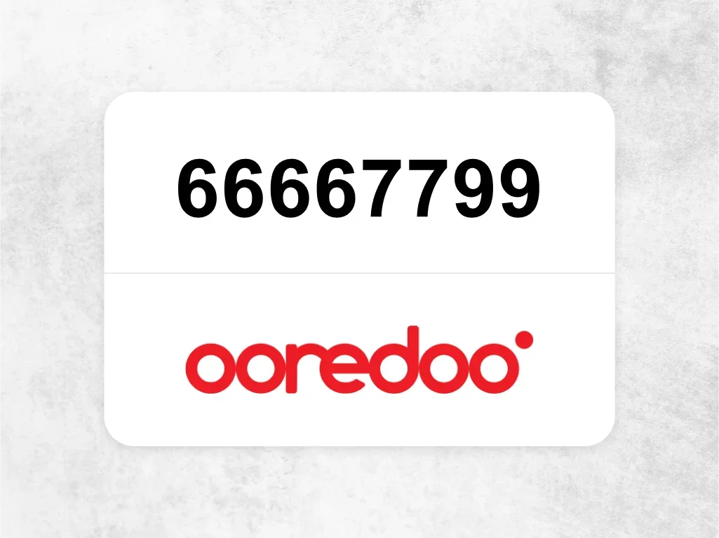 جوال اوريدو  66667799
