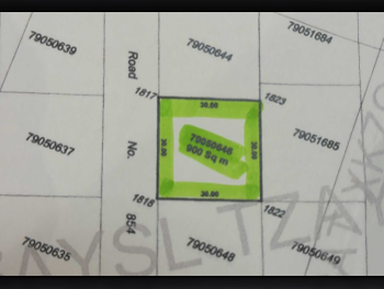 Lands For Sale in Al Shamal  - Al Ruwais  -Area Size 900 Square Meter