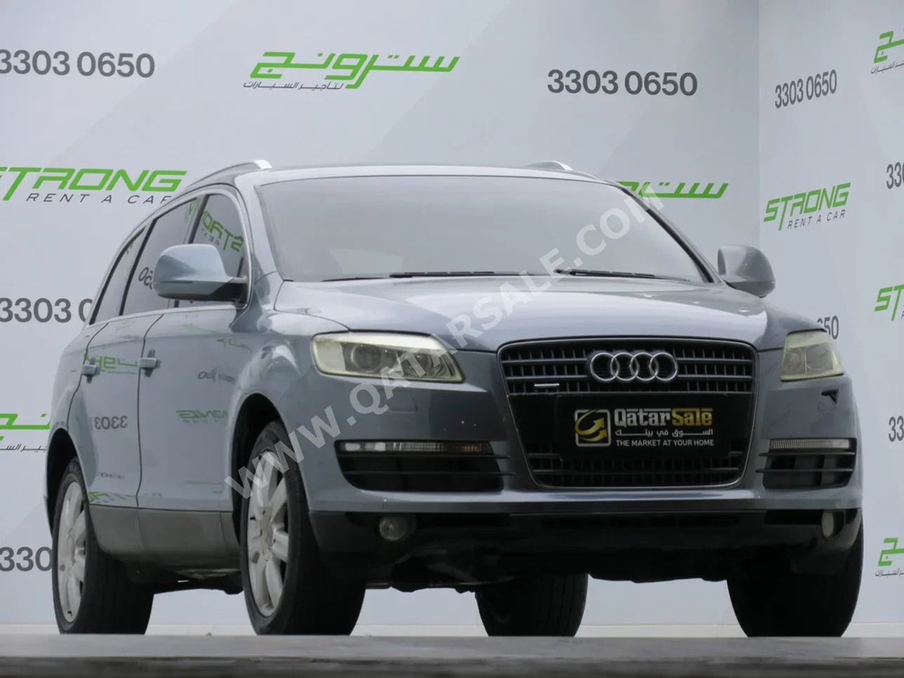 Audi  Q7  2008  Automatic  185,000 Km  6 Cylinder  Four Wheel Drive (4WD)  SUV  Gray