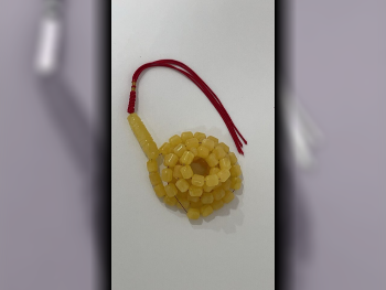 Prayer Beads Amber  Qatar  Yellow  50 g  Rectangle