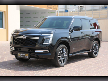Nissan  Patrol  Platinum turbo  2025  Automatic  14,000 Km  6 Cylinder  Four Wheel Drive (4WD)  SUV  Black  With Warranty