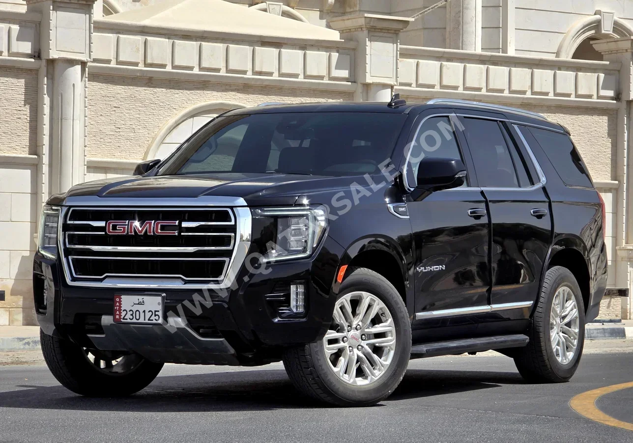 GMC  Yukon  SLT  2024  Automatic  48,000 Km  8 Cylinder  Four Wheel Drive (4WD)  SUV  Black  With Warranty