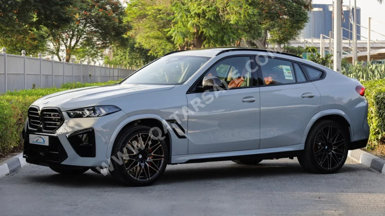 BMW  X-Series  X6 M Competition  2025  Automatic  12 Km  8 Cylinder  All Wheel Drive (AWD)  SUV  Gray  With Warranty
