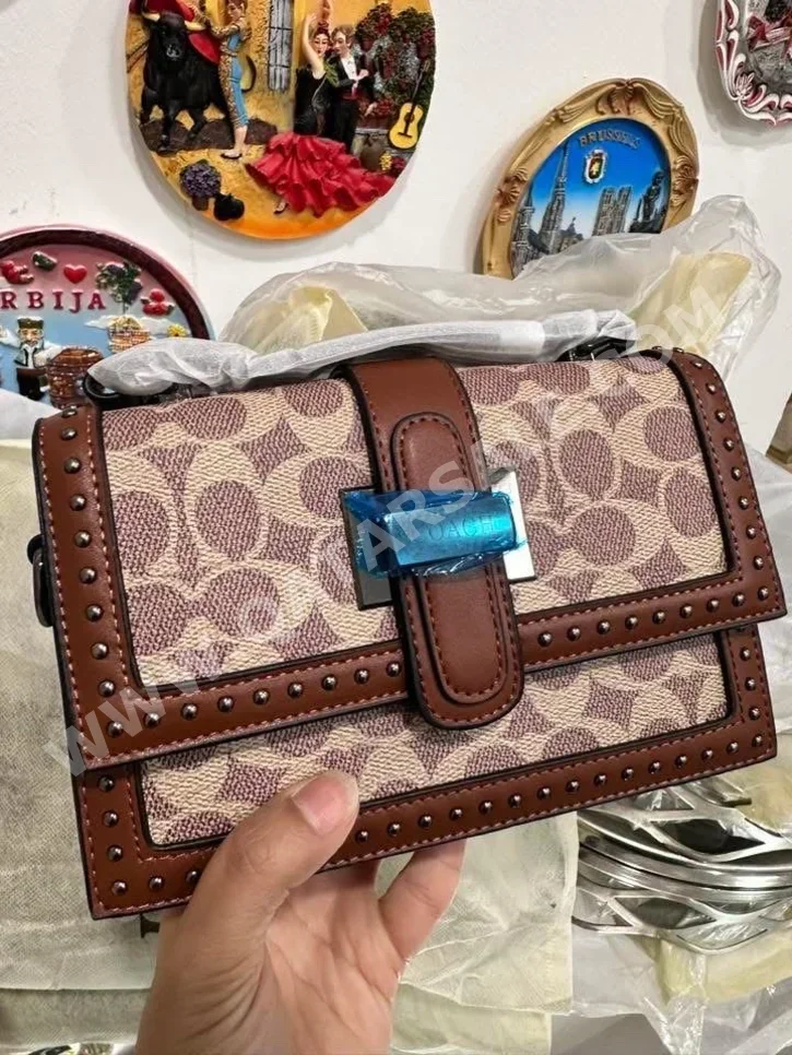 Purses  - Brown  - Faux Leather  - For Women