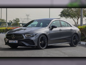 Mercedes-Benz  CLA  200  2025  Automatic  20 Km  4 Cylinder  Front Wheel Drive (FWD)  Sedan  Gray  With Warranty