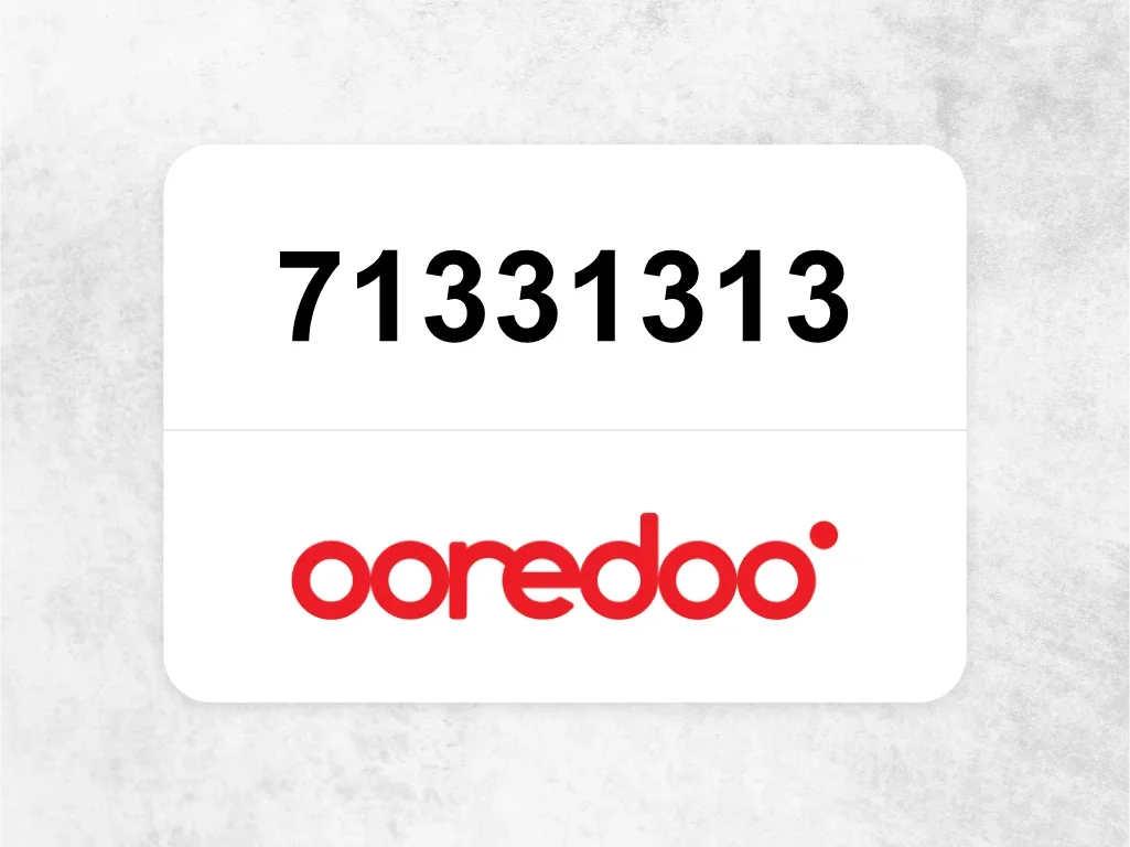 Ooredoo Mobile Phone  71331313