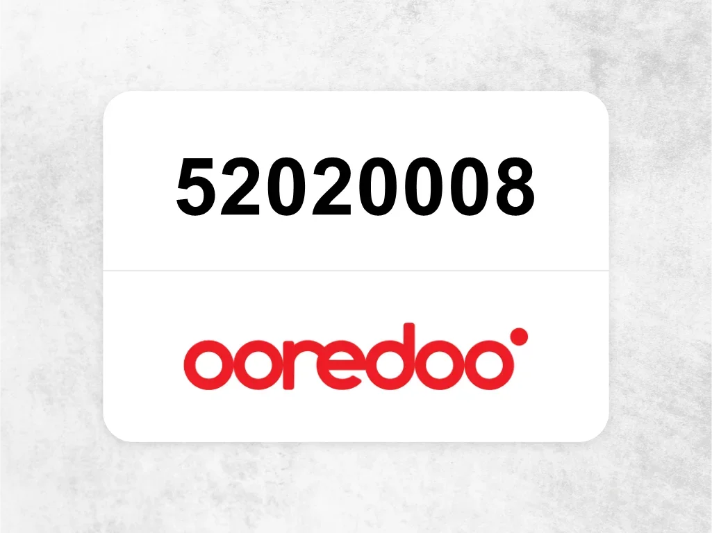 Ooredoo Mobile Phone  52020008