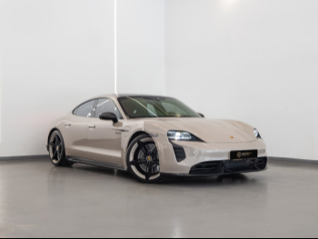 Porsche  Taycan  GTS  2023  Automatic  18,500 Km  0 Cylinder  All Wheel Drive (AWD)  Sedan  Beige  With Warranty