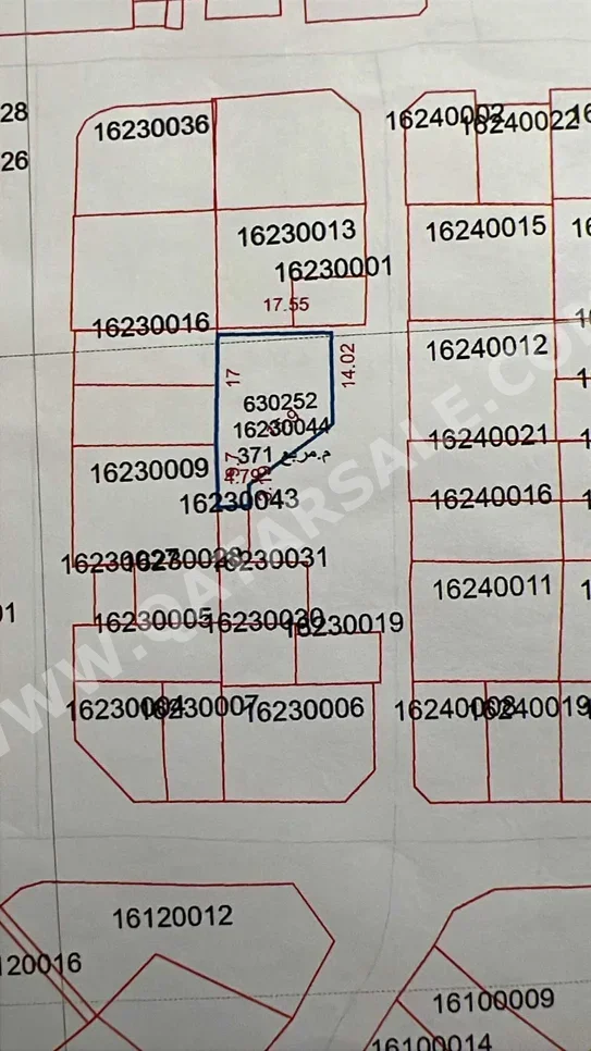 Lands For Sale in Doha  - Al Ghanim  -Area Size 371 Square Meter