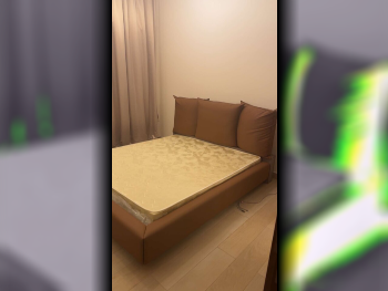 Beds - Homes r Us  - King  - Brown  - Mattress Included