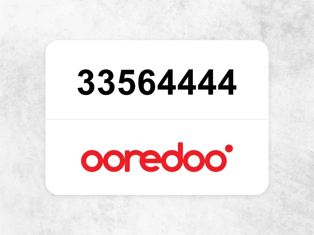 Ooredoo Mobile Phone  33564444