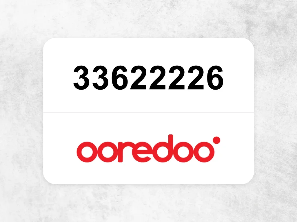 Ooredoo Mobile Phone  33622226