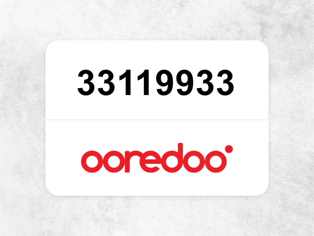 Ooredoo Mobile Phone  33119933