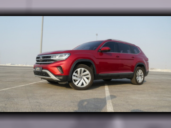 Volkswagen  Teramont  Highline  2021  Automatic  58,000 Km  6 Cylinder  All Wheel Drive (AWD)  SUV  Red  With Warranty