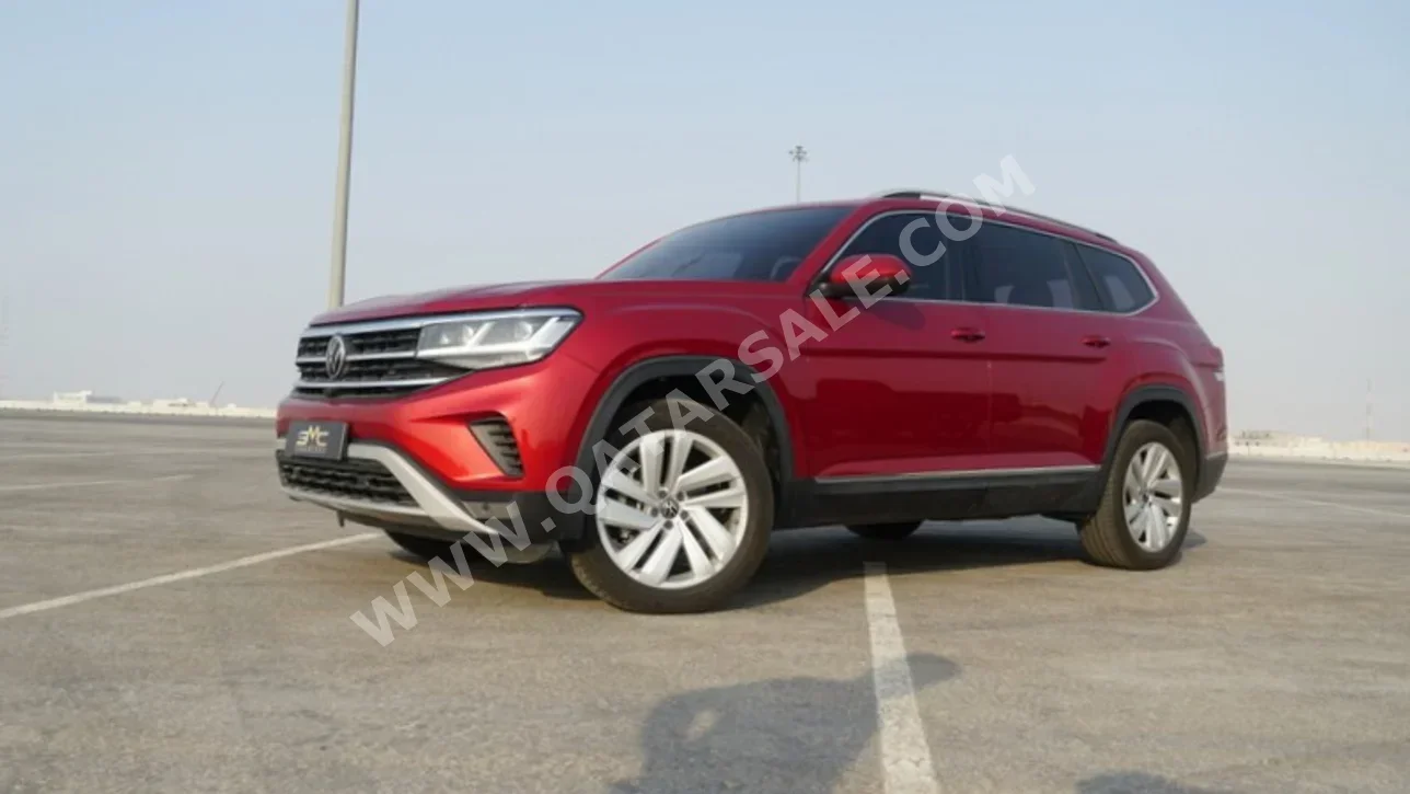 Volkswagen  Teramont  Highline  2021  Automatic  58,000 Km  6 Cylinder  All Wheel Drive (AWD)  SUV  Red  With Warranty