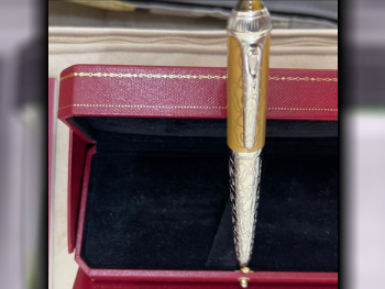 Cartier  White and Golden  Ballpoint Pen