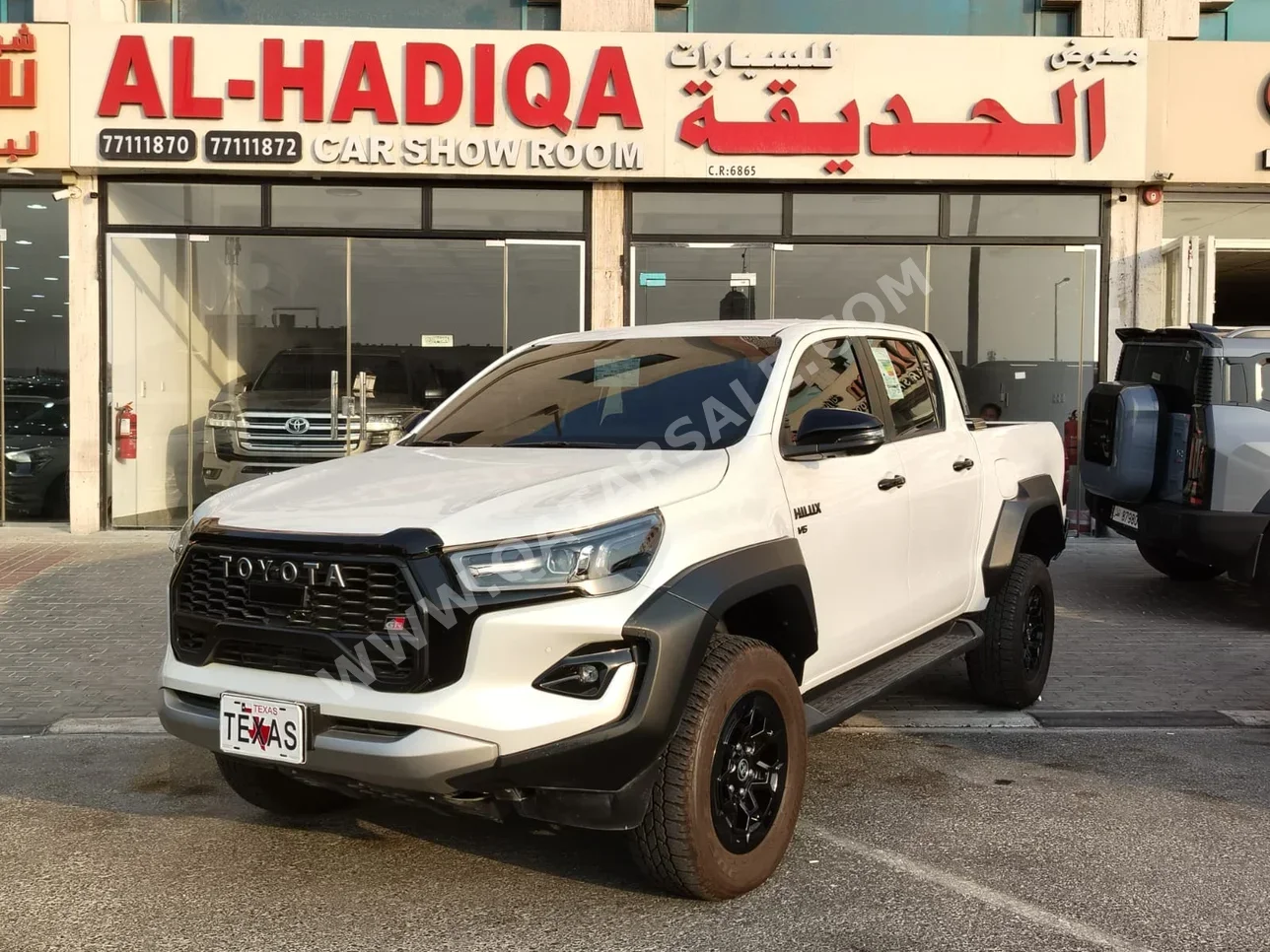 Toyota  Hilux  GR Sport  2024  Automatic  8,000 Km  6 Cylinder  Four Wheel Drive (4WD)  Pick Up  White  With Warranty