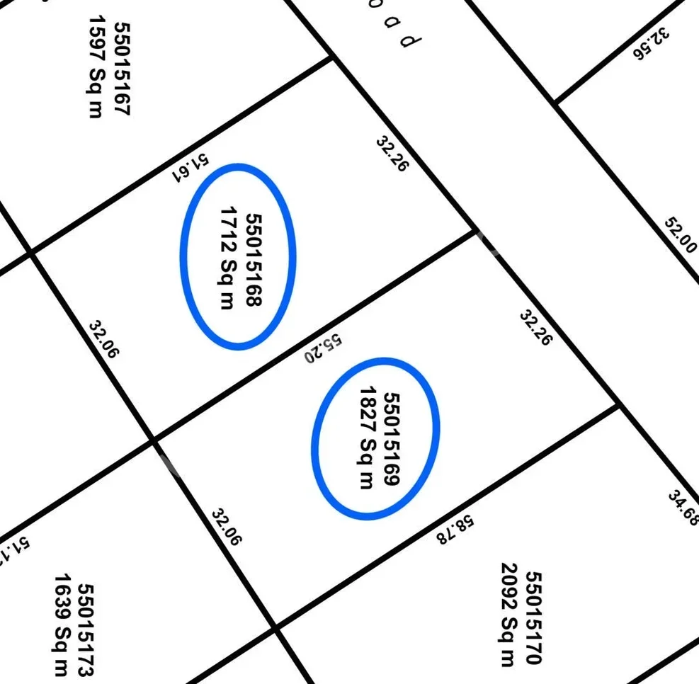 Lands For Sale in Al Rayyan  - Al Waab  -Area Size 1,827 Square Meter