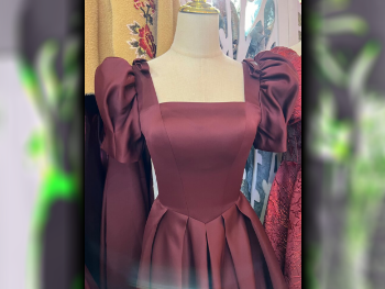 Dress  - Silk Synthetic  - Red  -Size: 38
