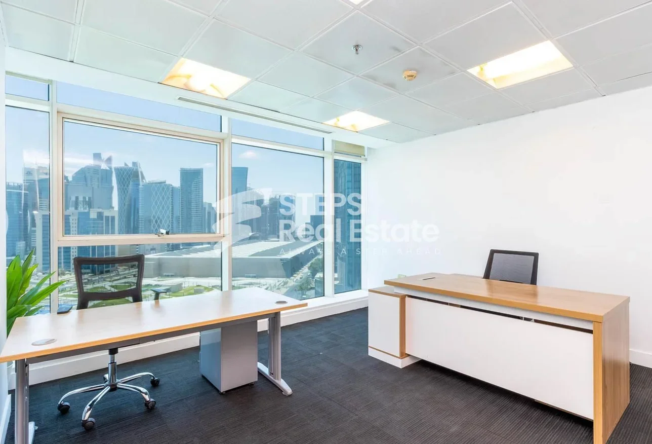 Commercial Offices - Fully Furnished  - Doha  - West Bay