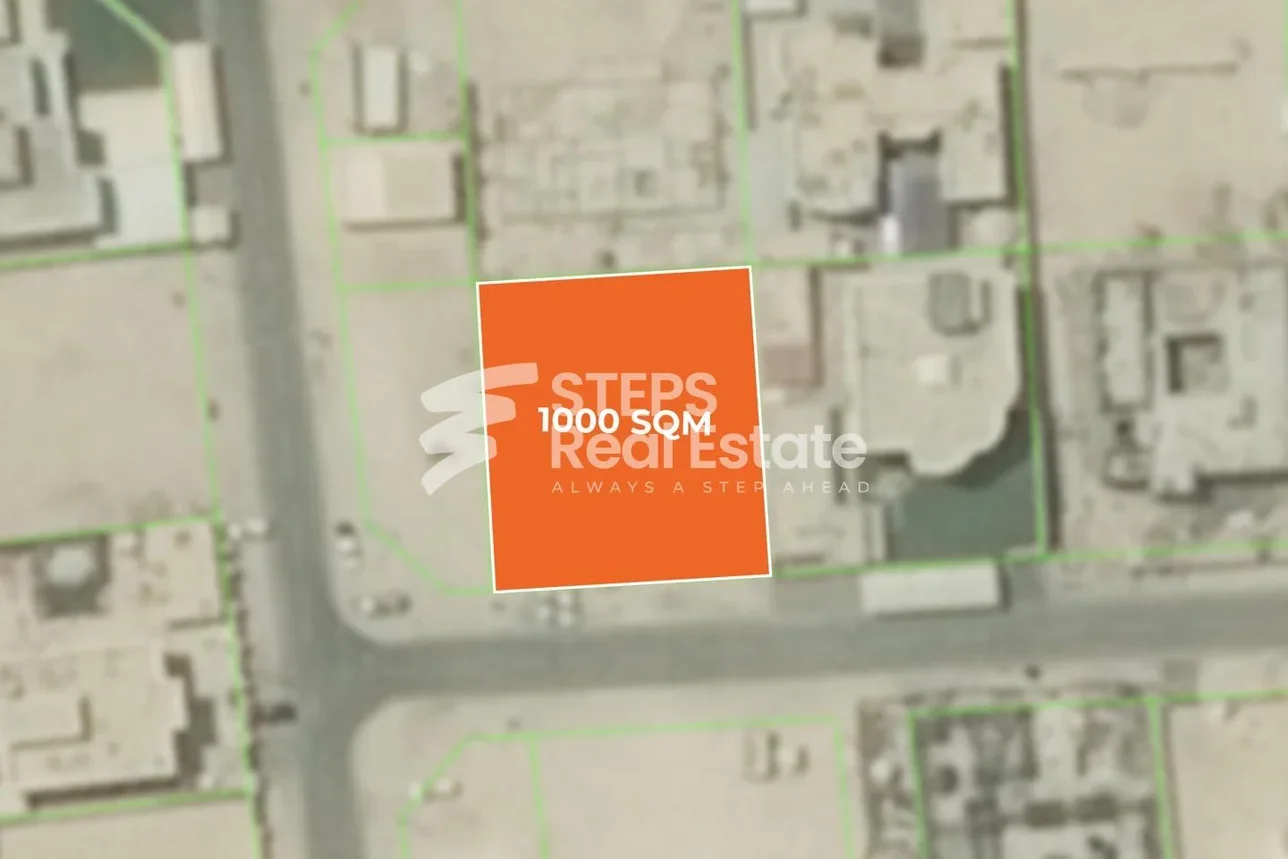 Lands For Sale in Al Wakrah  - Al Wukair  -Area Size 1,000 Square Meter