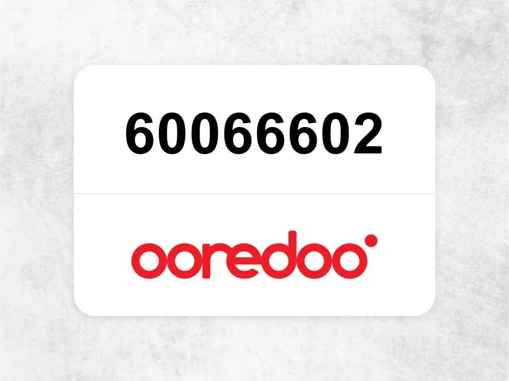 Ooredoo Mobile Phone  60066602